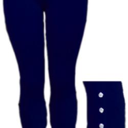 Women's Capri Leggings With Accessory - Navy 3-pack